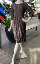 Load image into Gallery viewer, Alquema 3/4 Sleeve Smash Pocket Dress AD544SMOC - Smokey Chocolate