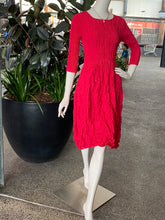 Load image into Gallery viewer, Alquema 3/4 Sleeve Smash Pocket Dress AD544RAS - Raspberry