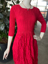 Load image into Gallery viewer, Alquema 3/4 Sleeve Smash Pocket Dress AD544RAS - Raspberry
