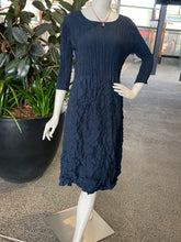 Load image into Gallery viewer, Alquema 3/4 Sleeve Smash Pocket Dress AD544MID - Midnight