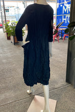 Load image into Gallery viewer, Alquema 3/4 Sleeve Smash Pocket Dress AD544MID - Midnight