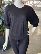 Load image into Gallery viewer, Monari Celebrate Banded Top 808615 - Black