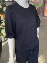 Load image into Gallery viewer, Monari Celebrate Banded Top 808615 - Black