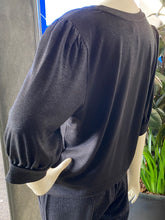 Load image into Gallery viewer, Monari Celebrate Banded Top 808615 - Black