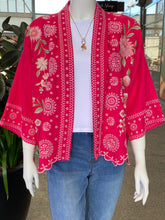 Load image into Gallery viewer, Johnny Was Linen Cropped Kimono Della J43525-4 - Jazzy