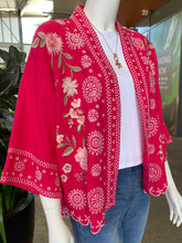 Load image into Gallery viewer, Johnny Was Linen Cropped Kimono Della J43525-4 - Jazzy