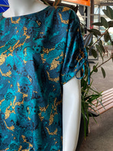 Load image into Gallery viewer, Lauren Silk Top - Marble Teal