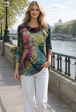 Load image into Gallery viewer, Renoma Jaime Burnout Top 2709 - Multi