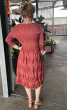 Load image into Gallery viewer, Alquema 3/4 Sleeve Smash Pocket Dress AD544TAND - Tangerine