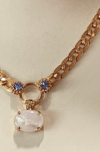 Load image into Gallery viewer, Mariana Pearl Shell and Sapphire Necklace