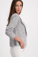 Load image into Gallery viewer, Monari Chrome Knit Jacket 808697- Cloudy Grey