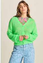 Load image into Gallery viewer, POM Cardigan - Neon Green