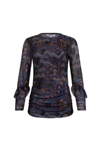 Load image into Gallery viewer, Loobie's Story Liberty Top LS2919 - Indigo Multi