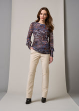 Load image into Gallery viewer, Loobie's Story Liberty Top LS2919 - Indigo Multi