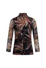Load image into Gallery viewer, Loobie's Story Featherington Top LS2932F - Black Multi