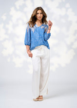Load image into Gallery viewer, Loobies Story Sibella Blouse LS3028 - Chambray Multi