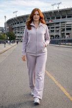 Load image into Gallery viewer, Kleio Silver Trim Zipper Jacket 61636 - Lavender