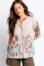 Load image into Gallery viewer, Johnny Was Ruelle Blouse Luciana - Shell
