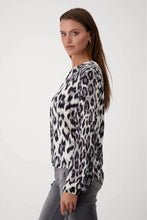 Load image into Gallery viewer, Monari Animal Print Shirt 808116 - Black Grey Print
