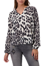 Load image into Gallery viewer, Monari Animal Print Shirt 808116 - Black Grey Print