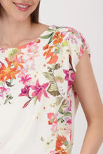 Load image into Gallery viewer, Monari Gradient Top 409633 - Cream Floral