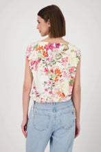 Load image into Gallery viewer, Monari Gradient Top 409633 - Cream Floral