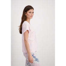 Load image into Gallery viewer, Monari Flamingo Floral Embroidered Tee 408833