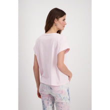 Load image into Gallery viewer, Monari Flamingo Floral Embroidered Tee 408833