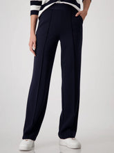 Load image into Gallery viewer, Monari Straight-Leg Trousers with Script Waistband 409332 - Deep Ocean