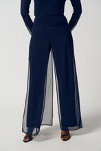 Load image into Gallery viewer, Joseph Ribkoff Sheer Navy Overlay Pant