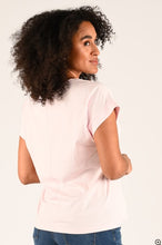 Load image into Gallery viewer, Monari Flamingo Floral Embroidered Tee 408833