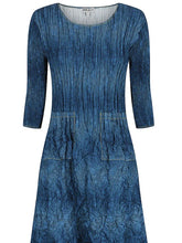 Load image into Gallery viewer, Alquema 3/4 Sleeve Smash Pocket Dress AD544DEN - Denim