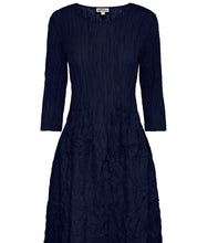 Load image into Gallery viewer, Alquema 3/4 Sleeve Smash Pocket Dress AD544MID - Midnight