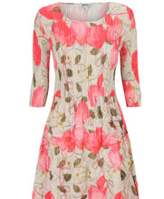 Load image into Gallery viewer, Alquema 3/4 Sleeve Smash Pocket Dress AD544WILFL - Wild Flowers