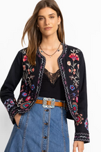 Load image into Gallery viewer, Johnny Was - Gloria Linen Bolero Jacket - Black - J43625-6