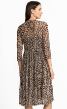 Load image into Gallery viewer, Johnny Was - 3/4 Sleeve Messed Tiered Dress (Slip) - Chestnut Leopard - R36225-6