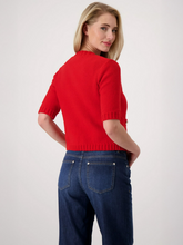 Load image into Gallery viewer, Monari - R/N Jacket Cardigan Buttons - Red - 410021MNR