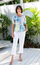 Load image into Gallery viewer, See Saw - 7/8 Flat Front Pant - White - SS361W