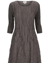 Load image into Gallery viewer, Alquema 3/4 Sleeve Smash Pocket Dress AD544SMOC - Smokey Chocolate