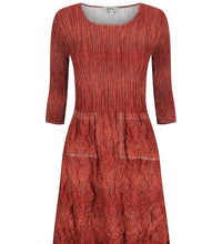 Load image into Gallery viewer, Alquema 3/4 Sleeve Smash Pocket Dress AD544TAND - Tangerine