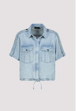 Load image into Gallery viewer, Monari - Shirt Collar Jacket Lyocell - Jean - 409613MNR