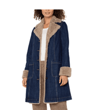 Load image into Gallery viewer, Liverpool Jeans Sherpa Denim Jacket LM1C05FH5 - Denim