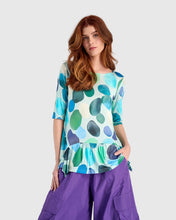Load image into Gallery viewer, Alembika Addison Flouncy Tee RT368 - Aqua