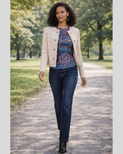 Load image into Gallery viewer, Joseph Ribkoff Boucle Collarless Jacket 254903 - Rose