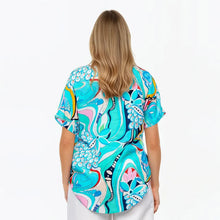 Load image into Gallery viewer, Claire Powell V Neck Tee - Sakura