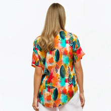 Load image into Gallery viewer, Claire Powell V Neck Tee - Tropicana