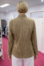 Load image into Gallery viewer, Kleio Caramel Faux Suede Jacket 61614