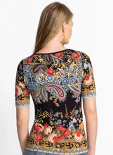 Load image into Gallery viewer, Johnny Was Favourite Boat Neck Tee T16725-7 - Leto