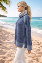 Load image into Gallery viewer, Maglia Two Tone Jumper 689 - Denim
