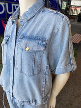 Load image into Gallery viewer, Monari - Shirt Collar Jacket Lyocell - Jean - 409613MNR